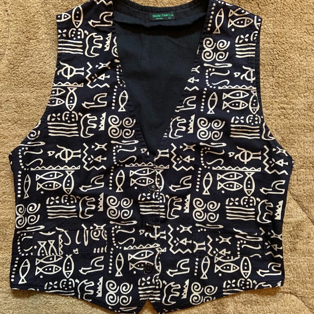 NWOT - Black And White Vest